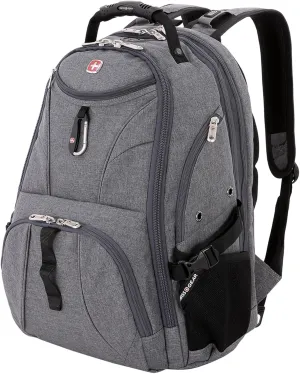 SwissGear 1900 Scansmart TSA 17 Laptop Backpack, Heather Grey, 19-Inch