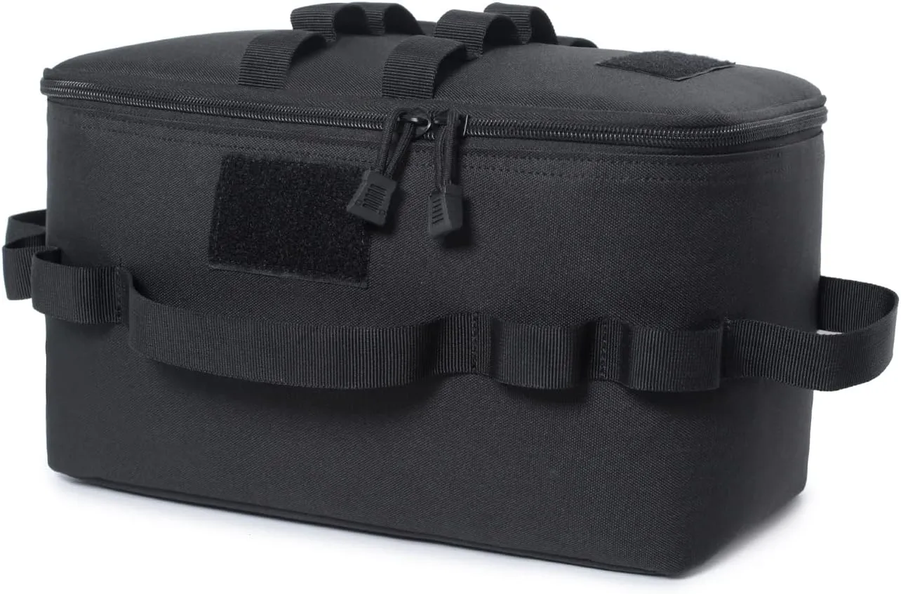 Tactical Camping Storage Bag 11L Tactical Utility Tote Bag Camping Cookware Organizer Trunk Organizer with Shoulder Strap