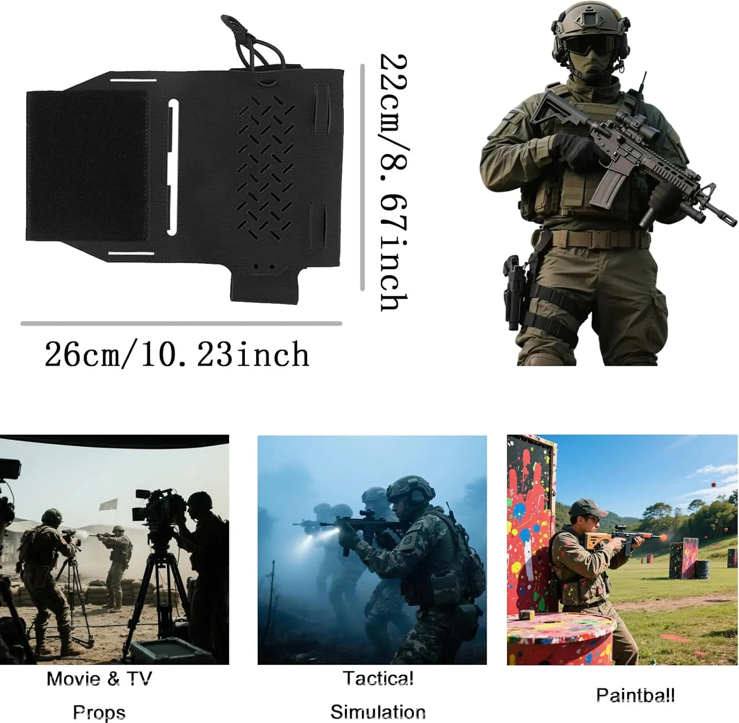 Tactical Expander Wing Pouch Set,Military Radio Holder 5.56 Mag Pouch Hunting Vest Accessories Chest Rig Side Bag