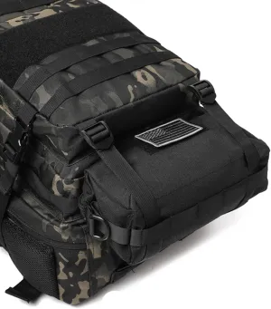 Tactical Increment Molle Pouch, Large Capacity Admin Utility Pouches, Horizontal Short Trips Bag, Multi-Purpose Sling Bag with Shoulder Strap and US Patch