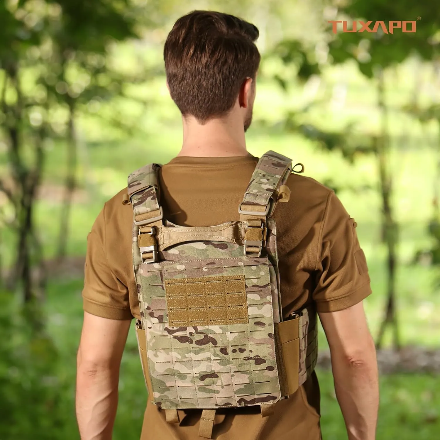 Tactical Molle Vest for Men Laser Cutting Modular Lightweight Quick Release Adjustable Vests