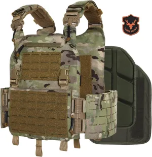 Tactical Molle Vest for Men Laser Cutting Modular Lightweight Quick Release Adjustable Vests