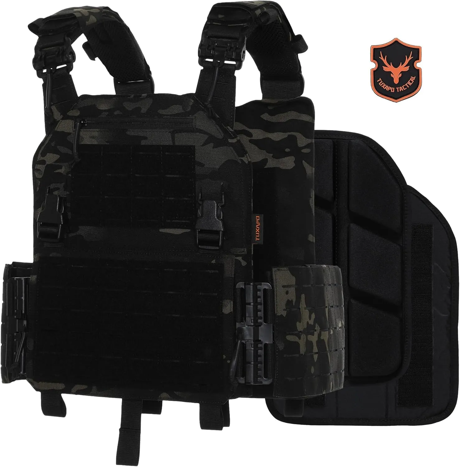 Tactical Molle Vest for Men Laser Cutting Modular Lightweight Quick Release Adjustable Vests