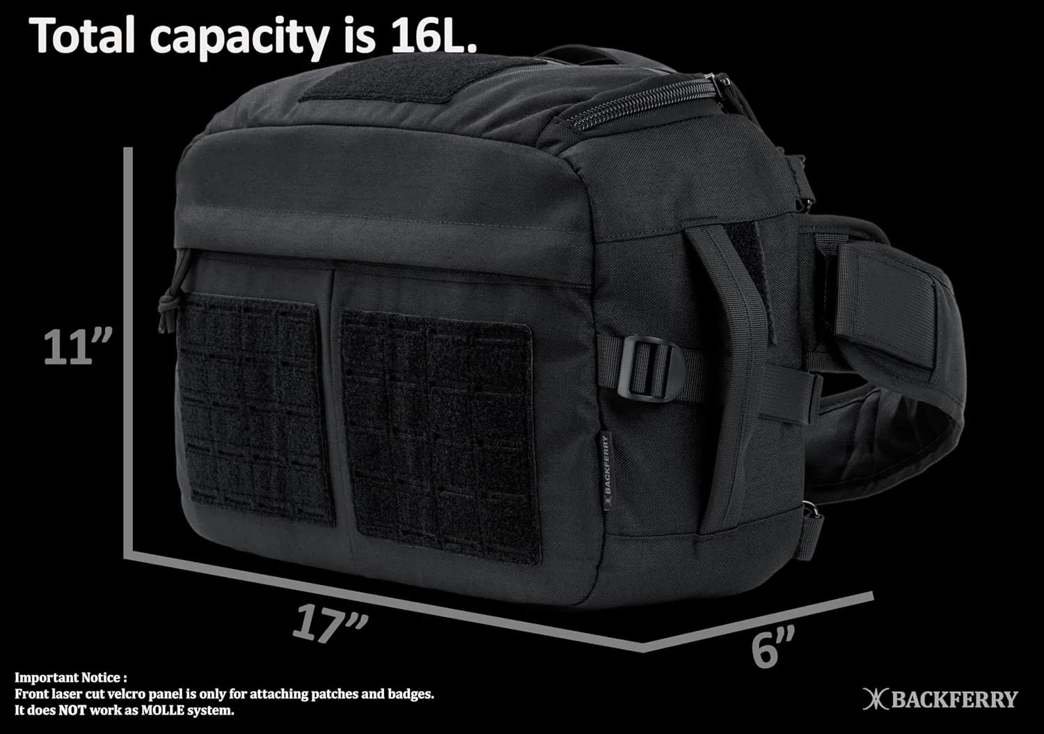 Tactical Sling Backpack – Durable 16L Crossbody Shoulder Bag for EDC, Hiking, Travel, Camping, Outdoor Utility – Men & Women