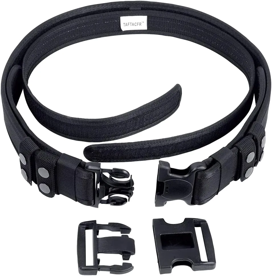 TAFTACFR Duty Belt for Law Enforcement Utility Security Military Police 2.25" Tactical Patrol Belt Set