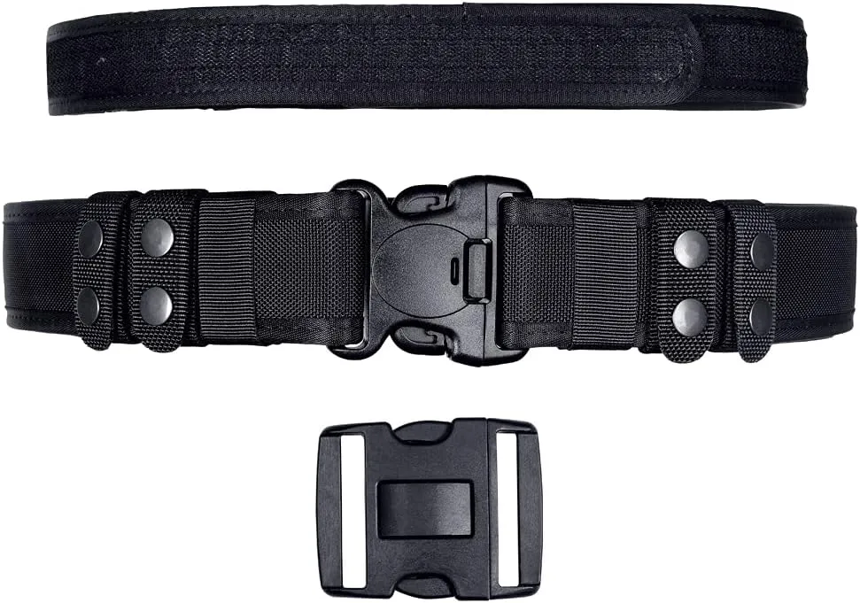 TAFTACFR Duty Belt for Law Enforcement Utility Security Military Police 2.25" Tactical Patrol Belt Set