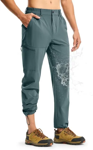 TBMPOY Men's Lightweight Hiking Pants Quick Dry 4 Pockets Stretch Water Resistant Travel Fishing Convertible Zip Cargo Jogger