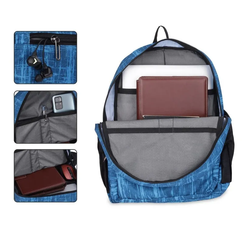THE CLOWNFISH Marcellus Laptop Backpack - Water-Resistant, Adjustable | 21.5L | Arctic Blue