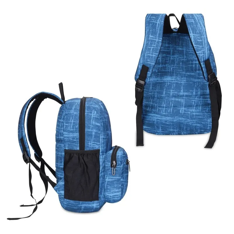 THE CLOWNFISH Marcellus Laptop Backpack - Water-Resistant, Adjustable | 21.5L | Arctic Blue