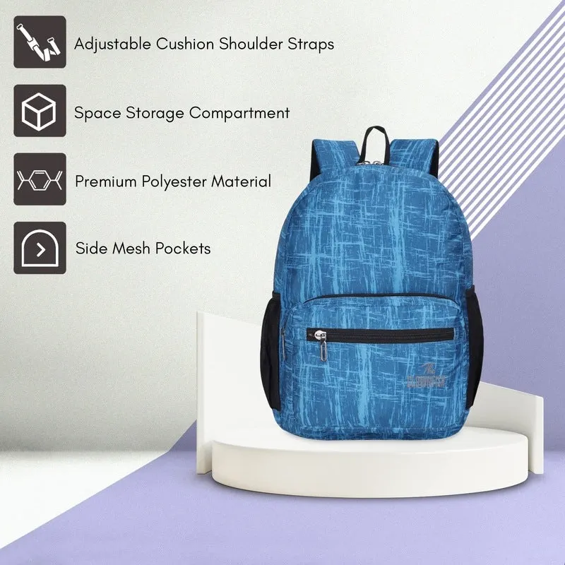 THE CLOWNFISH Marcellus Laptop Backpack - Water-Resistant, Adjustable | 21.5L | Arctic Blue