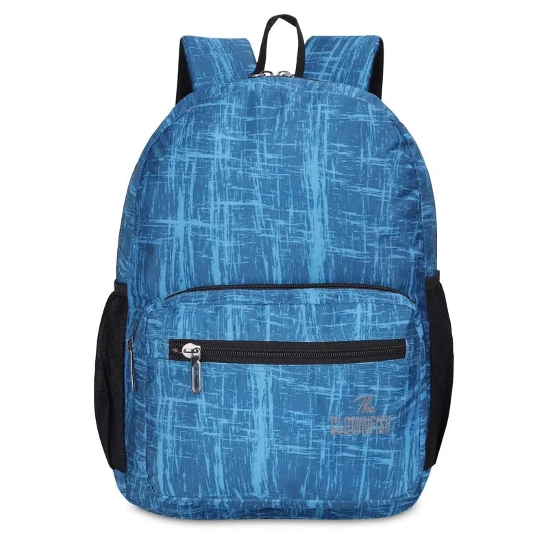 THE CLOWNFISH Marcellus Laptop Backpack - Water-Resistant, Adjustable | 21.5L | Arctic Blue