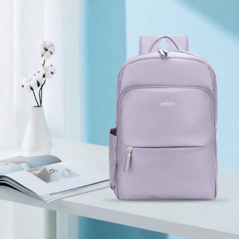 THE CLOWNFISH Women's Laptop Backpack - Spacious, Stylish | Fits 15.6 inch Laptop | 19L Capacity | Purple