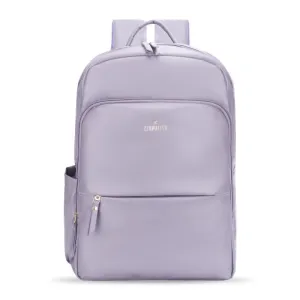 THE CLOWNFISH Women's Laptop Backpack - Spacious, Stylish | Fits 15.6 inch Laptop | 19L Capacity | Purple