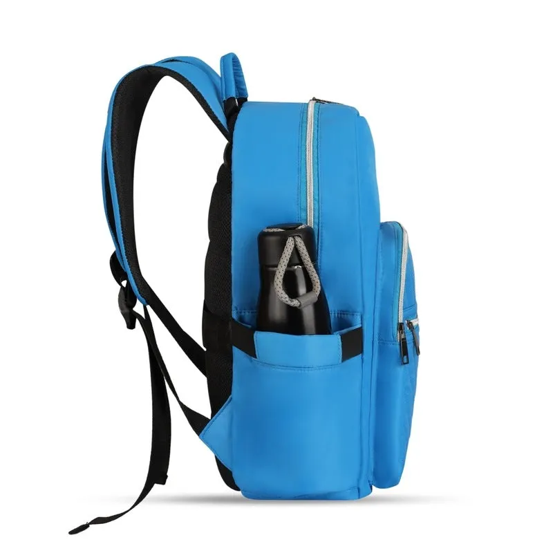 THE CLOWNFISH Women's Laptop Backpack - Stylish, Durable & Spacious | Adjustable Straps | 19L Capacity | Sky Blue