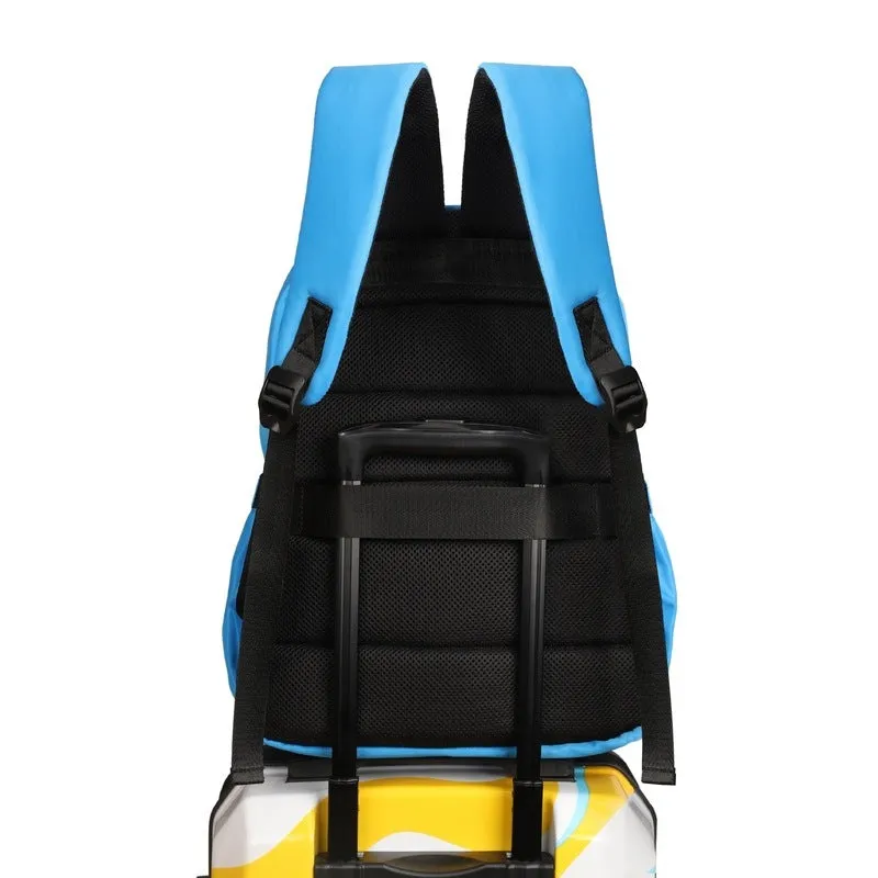 THE CLOWNFISH Women's Laptop Backpack - Stylish, Durable & Spacious | Adjustable Straps | 19L Capacity | Sky Blue