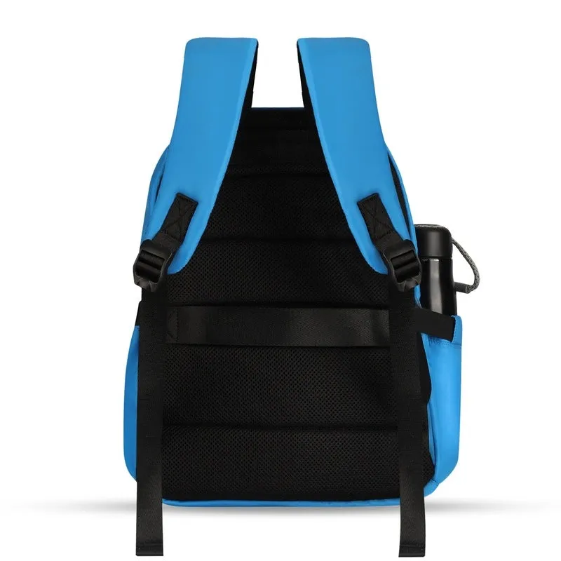 THE CLOWNFISH Women's Laptop Backpack - Stylish, Durable & Spacious | Adjustable Straps | 19L Capacity | Sky Blue