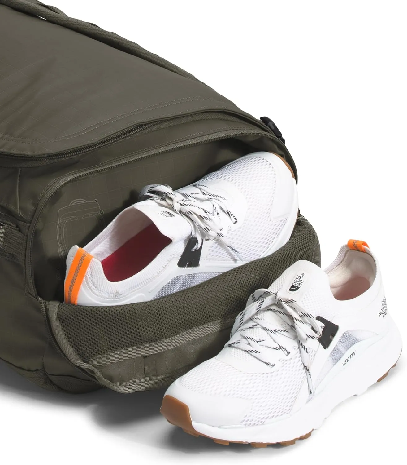 THE NORTH FACE Base Camp Voyager Duffel—32L, New Taupe Green/TNF Black, One Size