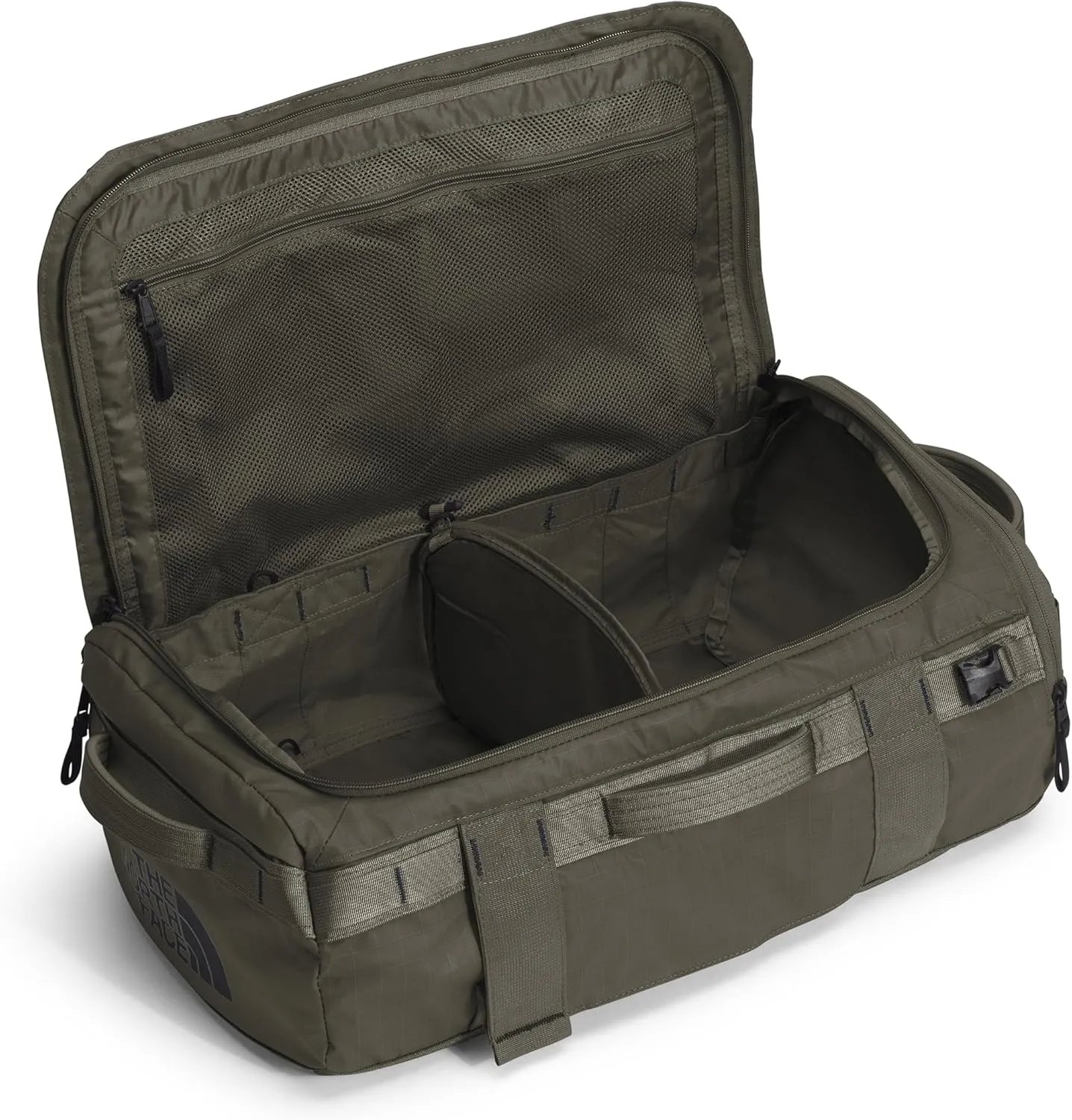 THE NORTH FACE Base Camp Voyager Duffel—32L, New Taupe Green/TNF Black, One Size