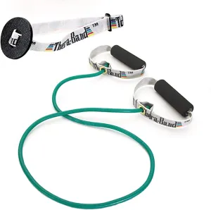 THERABAND Professional Latex Resistance Tubing with Handles for Upper-Body Exercise, Rehab and Conditioning