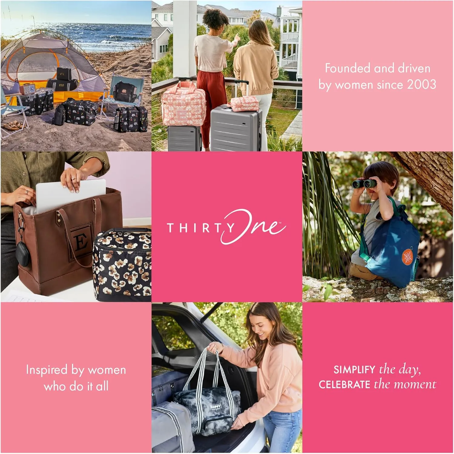 Thirty-One Gifts Deluxe Travel Tote Bag, Multiple-Pocket Tote Bag for Travel and Work, Whisper Grey