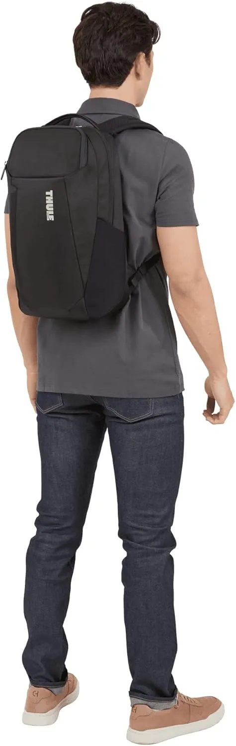 Thule Accent Laptop Backpack New - Fits MacBook - Hardshell Protective Compartment - Quick Access Front Pocket - Side Zipper Pocket - 100% Recycled Fabric - Hidden Back Pocket