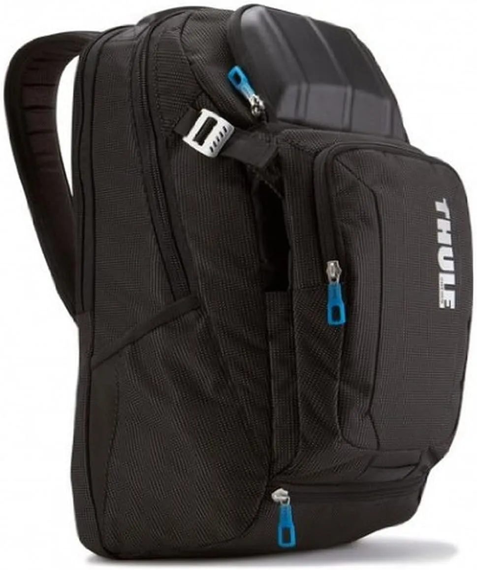 Thule Crossover 32L Backpack - 15inch MacBook Pro / 15.6inch PC/Tablet compatible - Crush proof sunglass/tech pocket - Travel backpack - Carry on sized backpack,Black