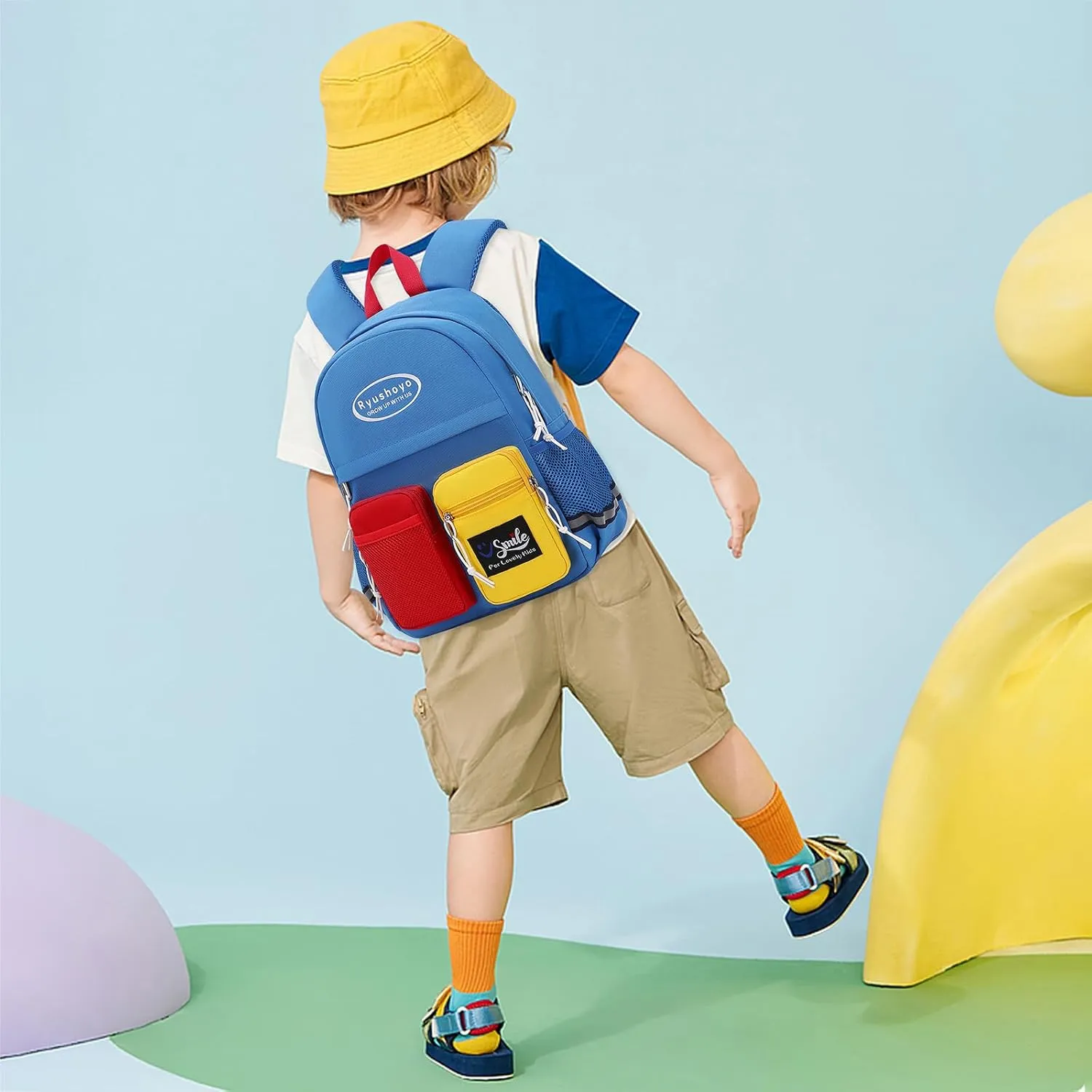 Toddler Backpack for 2-6 Years Boys Girls: 900D Polyester Kids Backpack with Chest Strap & Reflective Strips - Water Resistant Preschool Bag for Daycare, School & Travel-Blue