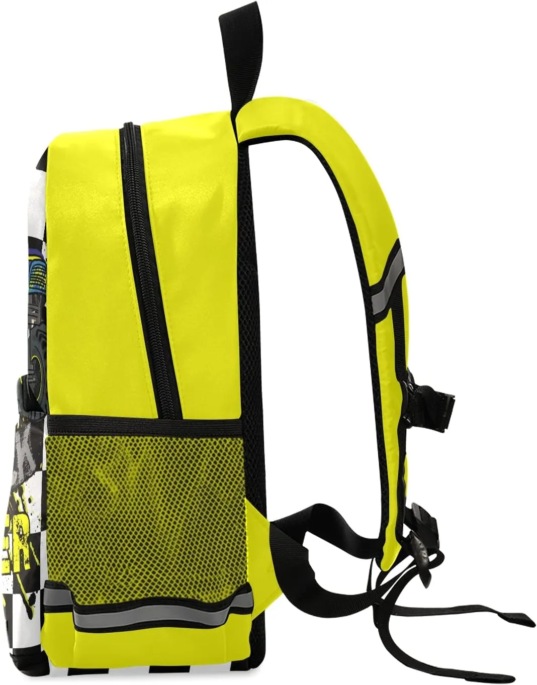 Toddler Backpack,Monster HighTruck Cars Preschool Backpack for Toddlers Boys Girls with Chest clip