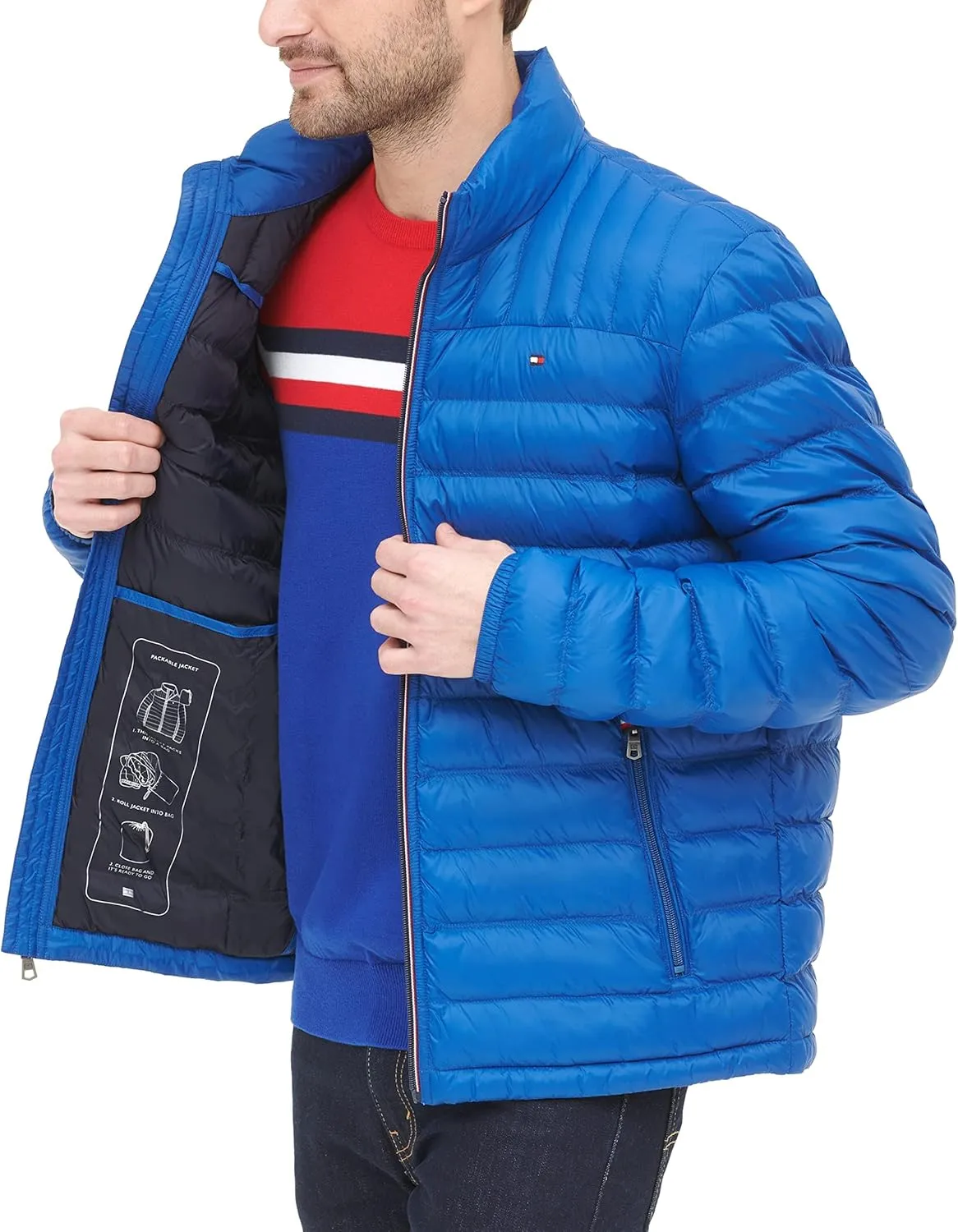Tommy Hilfiger Men's Ultra Loft Lightweight Packable Puffer Jacket (Standard and Big & Tall)