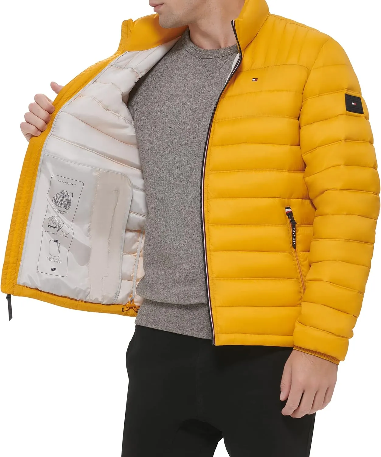 Tommy Hilfiger Men's Ultra Loft Lightweight Packable Puffer Jacket (Standard and Big & Tall)