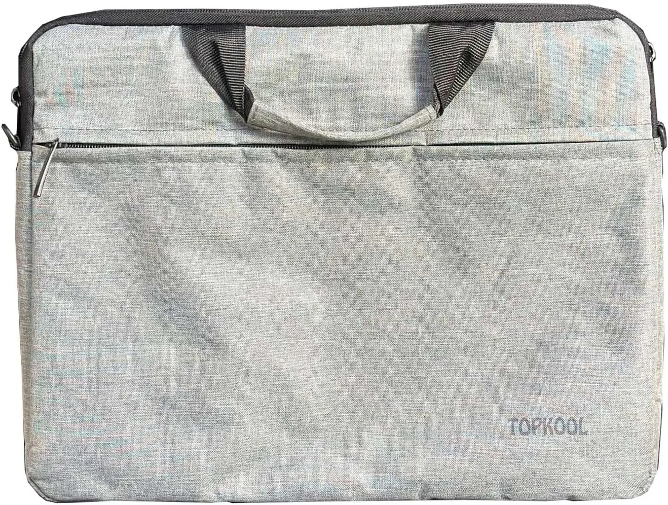 TOPKOOL Laptop Bag, Professional Carrying Case with Handles, Light Gray