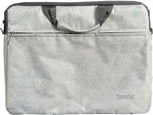 TOPKOOL Laptop Bag, Professional Carrying Case with Handles, Light Gray