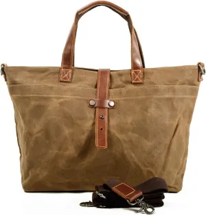 Tote Bag For Women Large Leather Canvas Work Shoulder Bag And Foldable Travel Purse Satchel Bags With Strap
