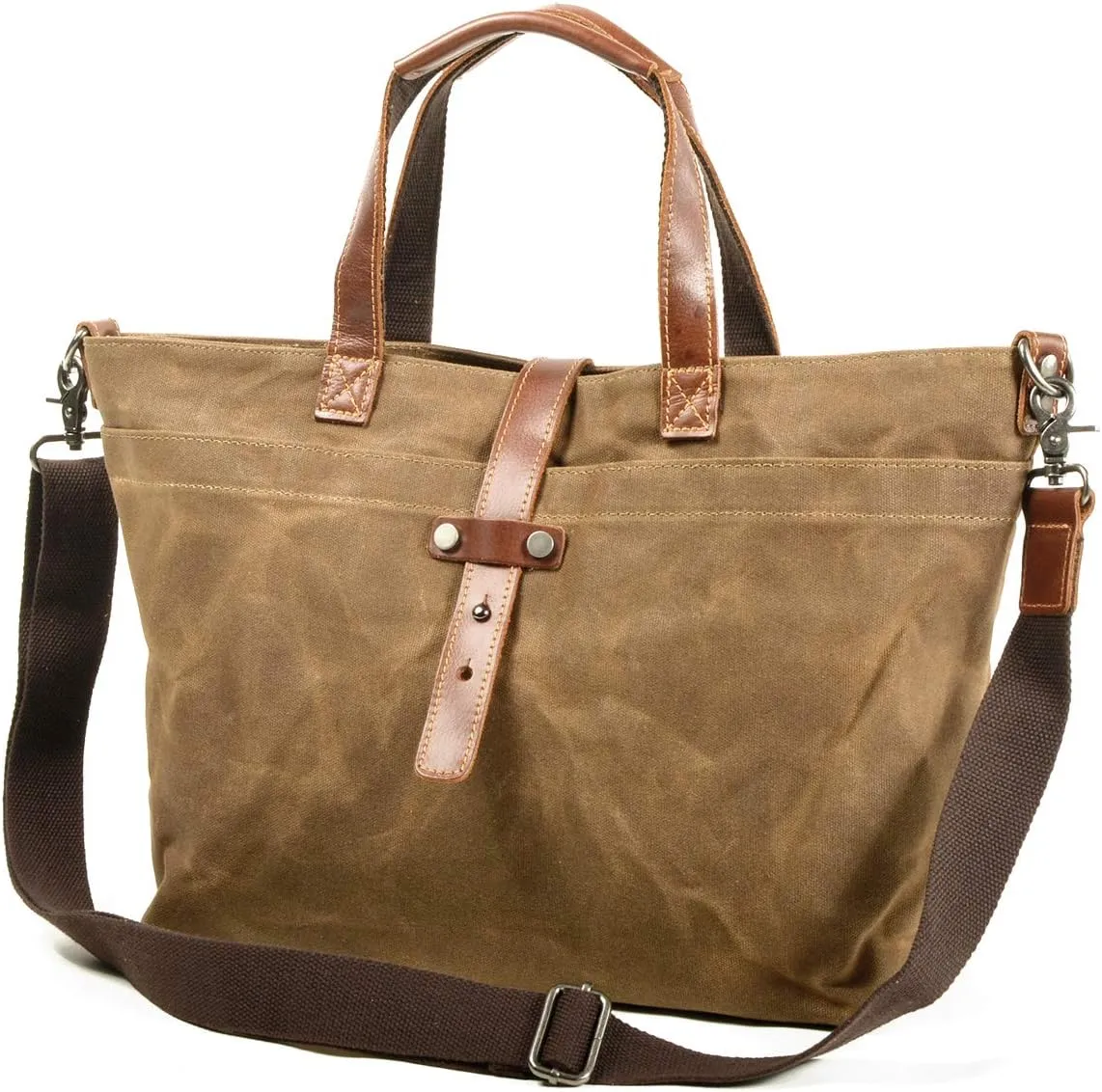 Tote Bag For Women Large Leather Canvas Work Shoulder Bag And Foldable Travel Purse Satchel Bags With Strap