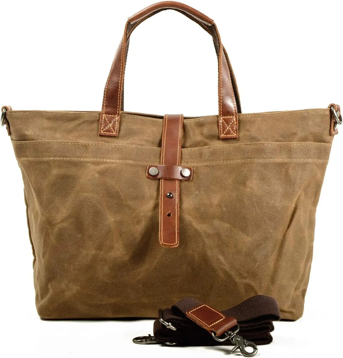 Tote Bag For Women Large Leather Canvas Work Shoulder Bag And Foldable Travel Purse Satchel Bags With Strap