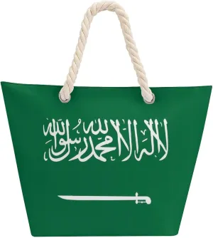 Tote Bag Large Handles Beach Bag with Zipper for Shopping Groceries Travel Outdoors Swim Pool Bag