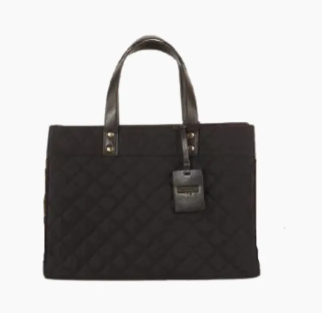 Tote Bag with Leather Handles