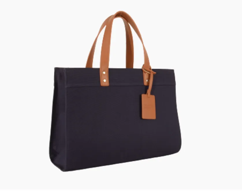 Tote Bag with Leather Handles