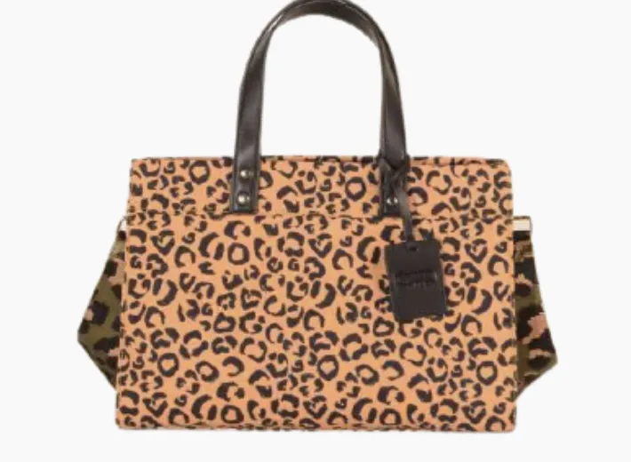 Tote Bag with Leather Handles