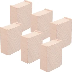 Toyvian Wooden Train Bridge Model, Multi Level Support Risers Train Track Tunnel Bridge Truss Model Cross Railway Risers Toys Train Scene Layout Props Train Accessories 6pcs