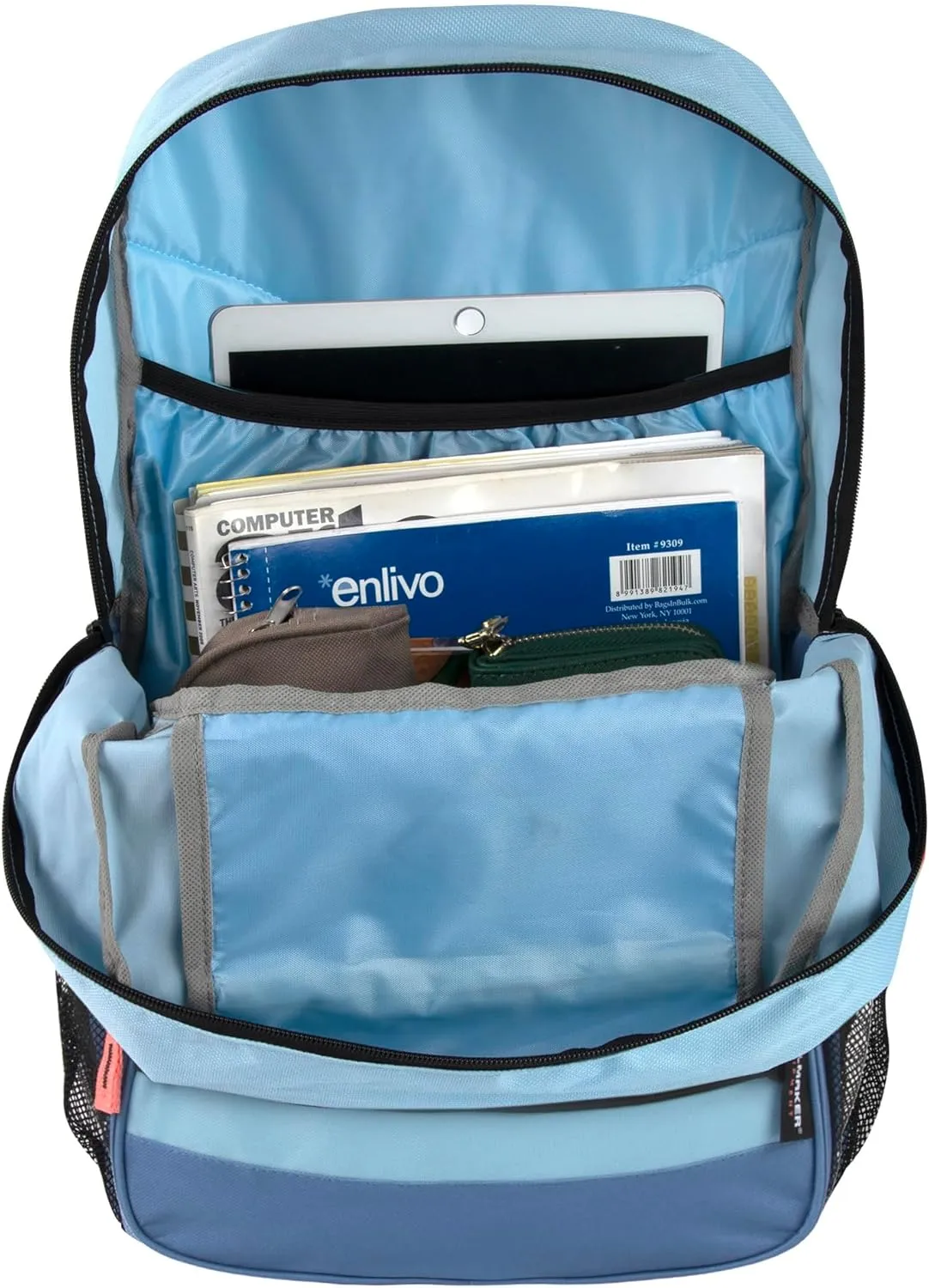 Trail maker Bulk Color Block Laptop Backpacks 24 Pack Wholesale Backpacks in Bulk for Homeless Adults Nonprofit (Female Color Pack)
