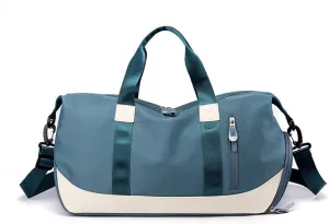Travel Bag for Women and Man, Dry and Wet Separation Gym Bag, Duffel Bag with Shoes Compartment, Weekender Bag for Sports, Fitness and Business Trips (blue)