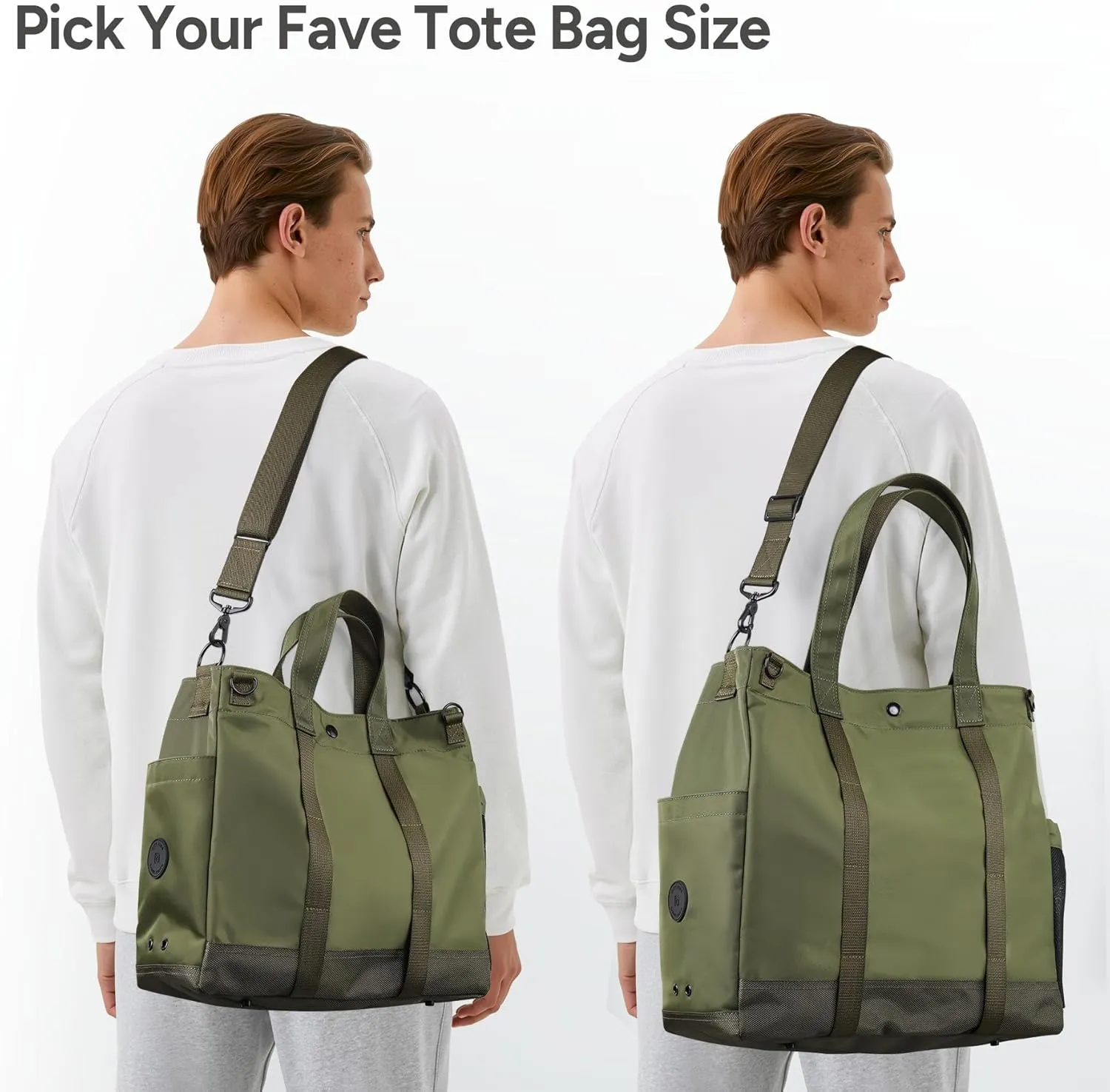 travel inspira Anti-Wrinkle Laptop Tote for Women & Men with Adjustable Strap & Organizer, Commuting/Business Travel Work Bag
