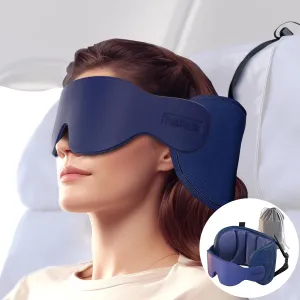 Travel Pillows for Airplanes, FSA HSA Eligible Approved Travel Accessories for Long Flight Head Support, Car Travel Pillow for Kids, Eye Mask for Sleeping Airplane, Royal Blue