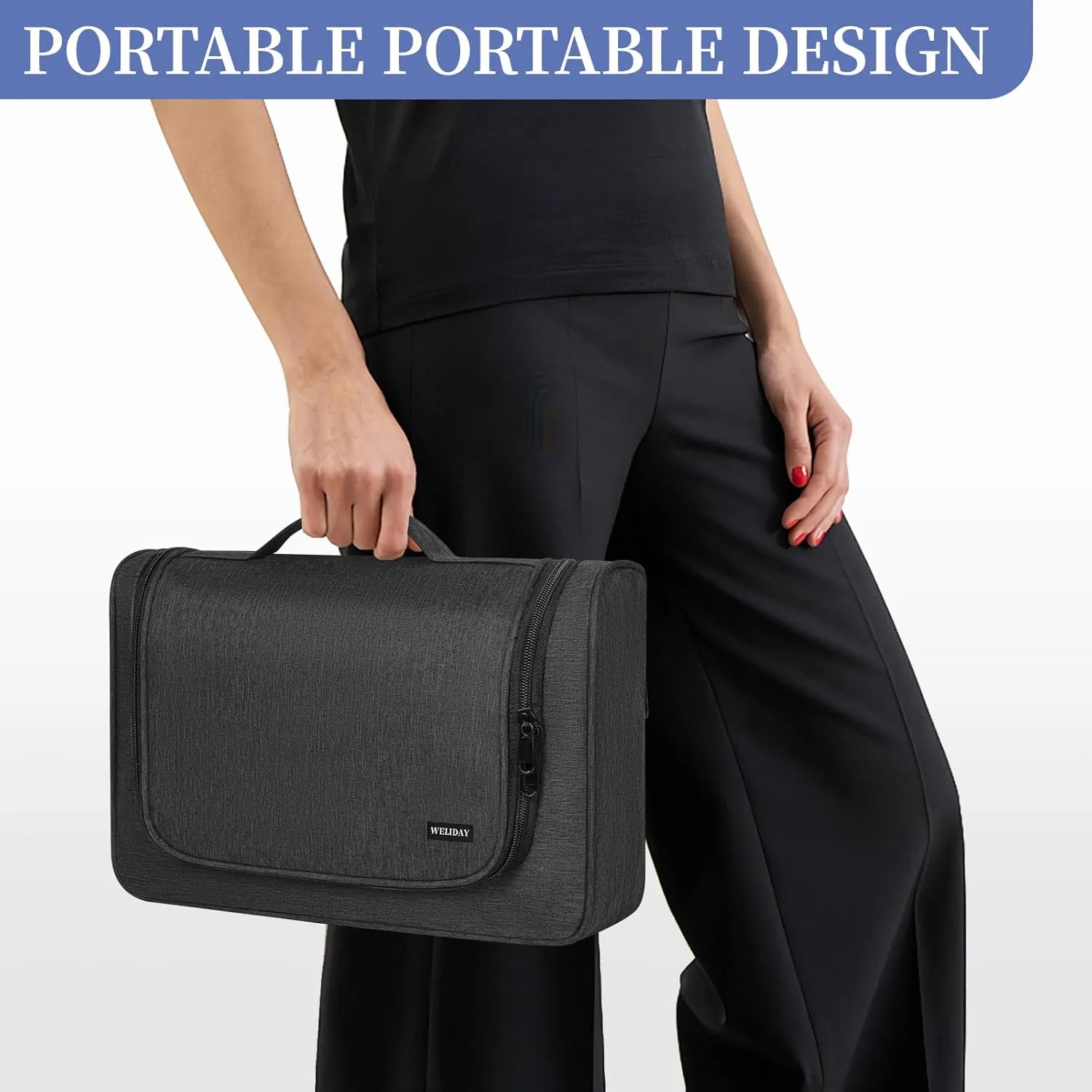Travel Storage Bag Compatible with Dyson Airwrap Styler, Portable Travel Organizer for Hair Curler and Attachment with Multi-pockets