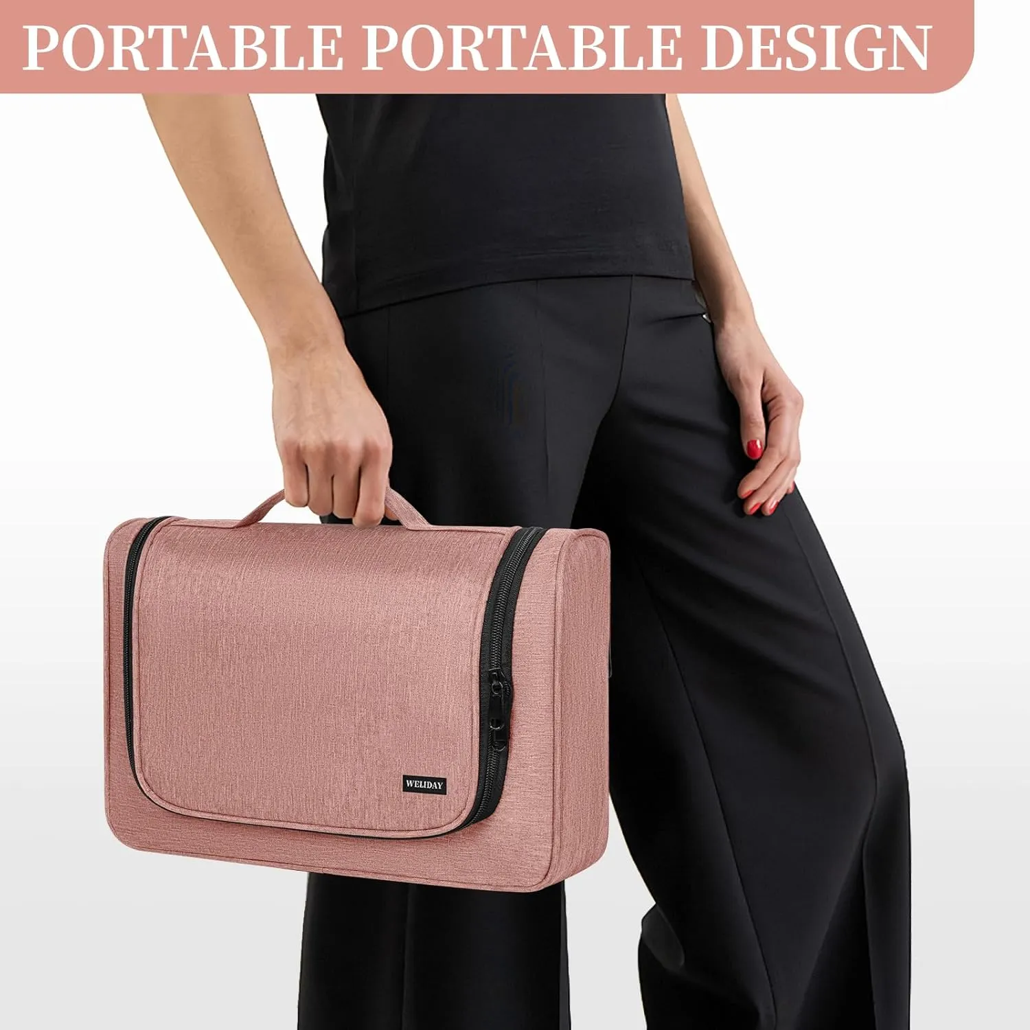 Travel Storage Bag Compatible with Dyson Airwrap Styler, Portable Travel Organizer for Hair Curler and Attachment with Multi-pockets