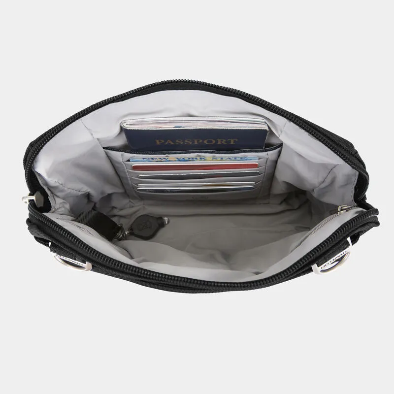 Travelon Anti-Theft Classic Convertible Crossbody and Waist Pack - Black