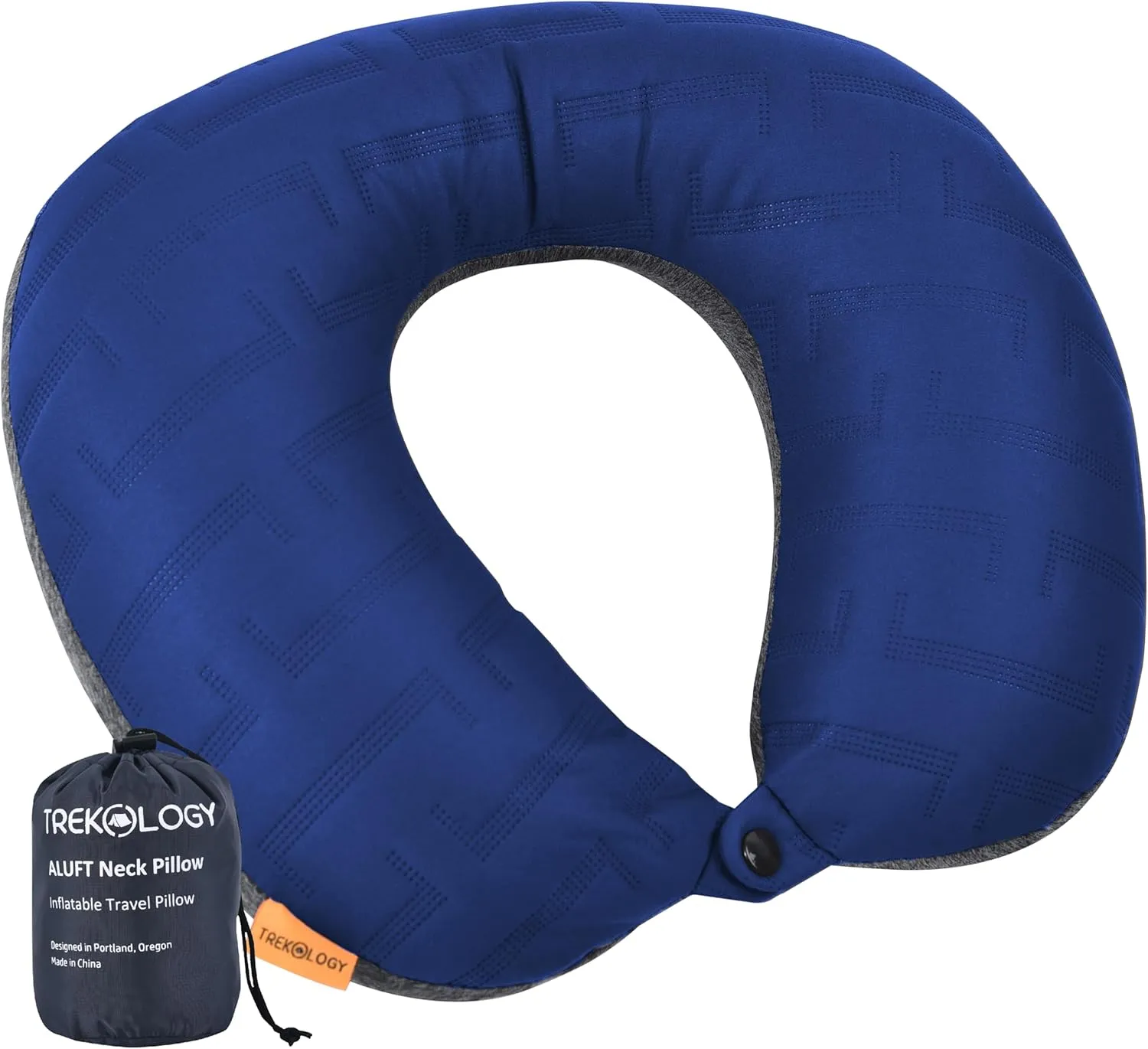 TREKOLOGY Travel Neck Pillow for Plane - Premium Airplane Neck Pillow for Sleeping, Ultimate Neck Support for Long Flights, Best Rated Travel Pillow, Comfortable Neck Rest for Airplane & Travel