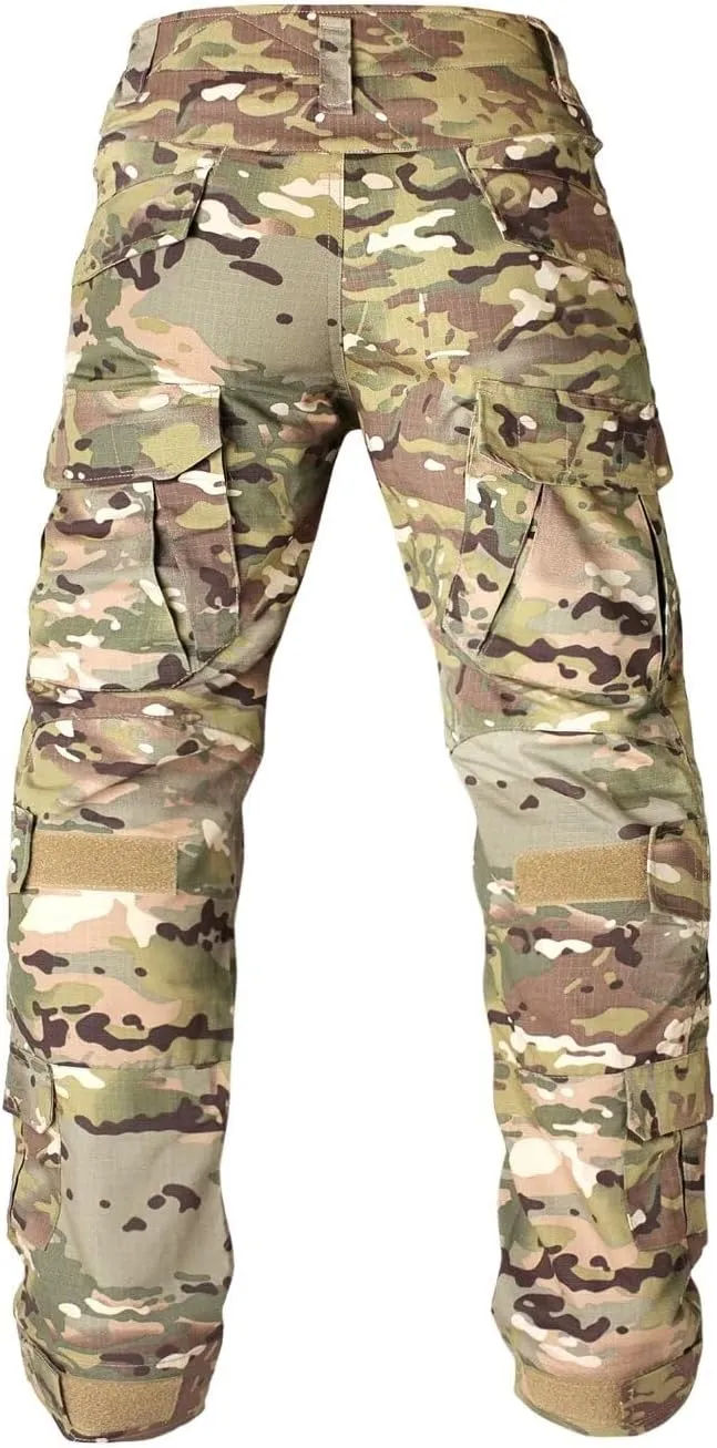 TRGPSG Men's Fleece Lined Hiking Pants, Winter Cargo Pants, Snow Ski Pants Tactical Outdoor Trousers with Multi-Pocket.