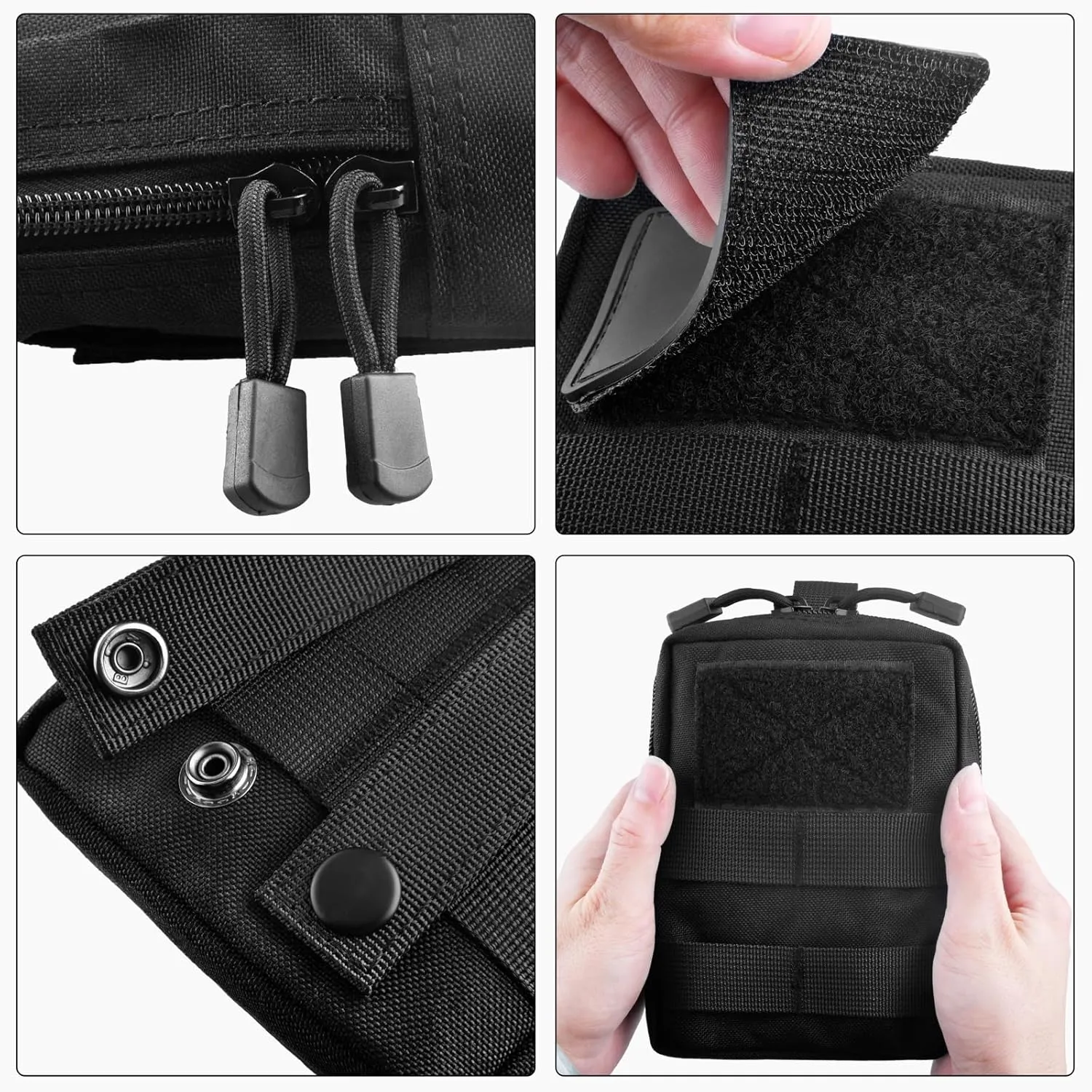 TRIWONDER Tactical Cigarette Pouch Molle Small Military Bag Battery Cigarette Case EDC Utility Card Holder Lighter Slot Mini Cigar Waist Pack